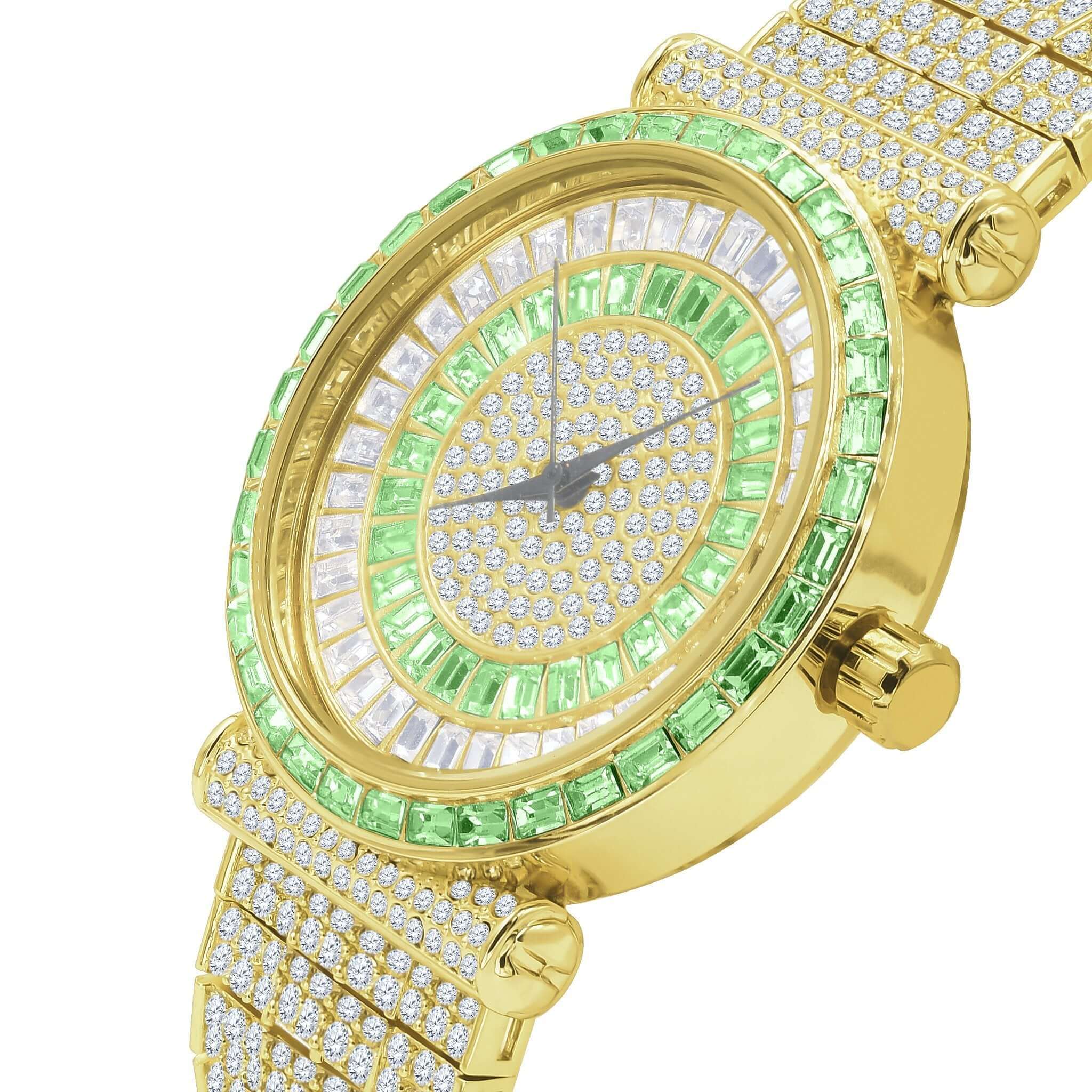ELITE CASA FOXY CZ Iced Out Watch