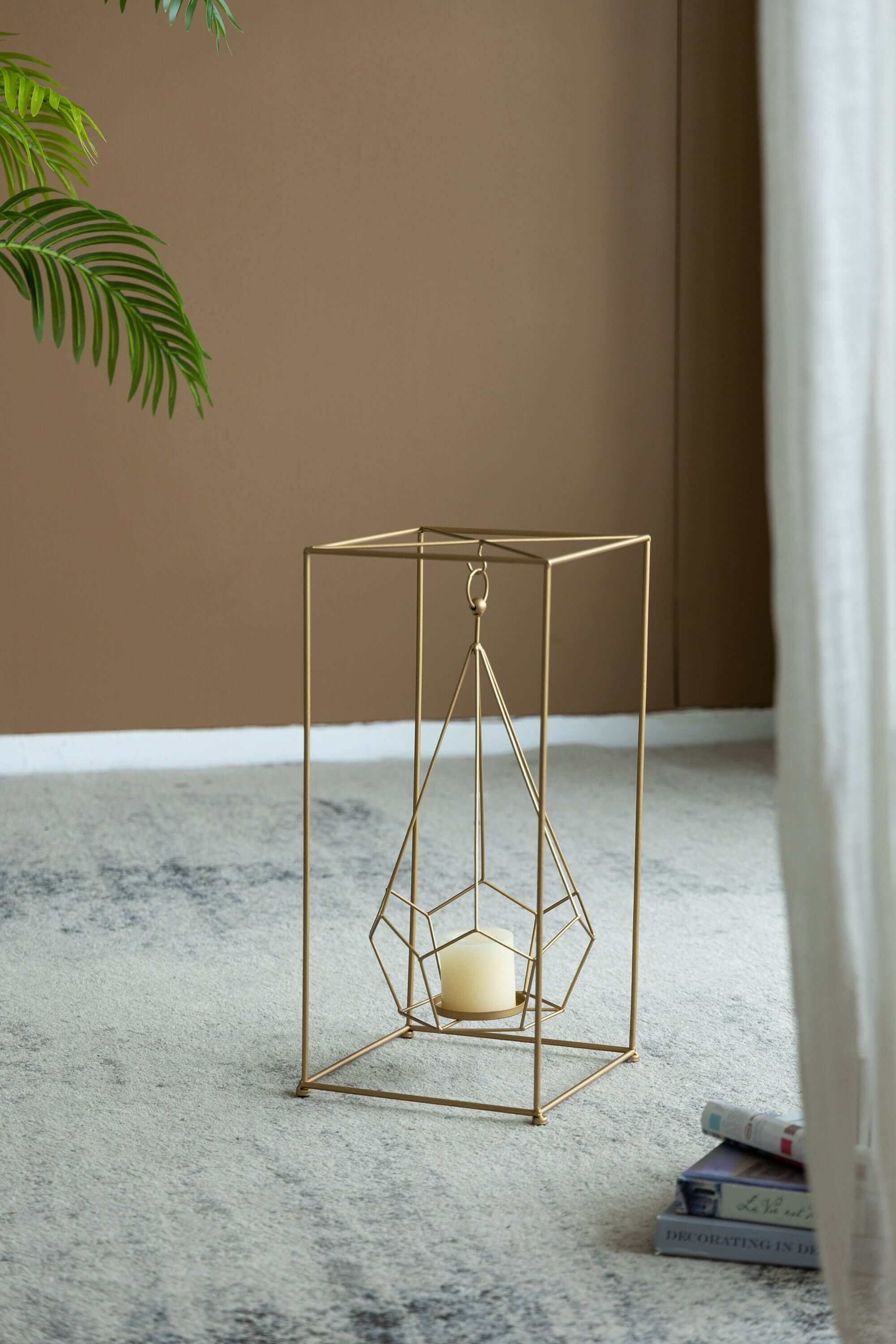 ELITE CASA 21.5" Metal Candle Holder