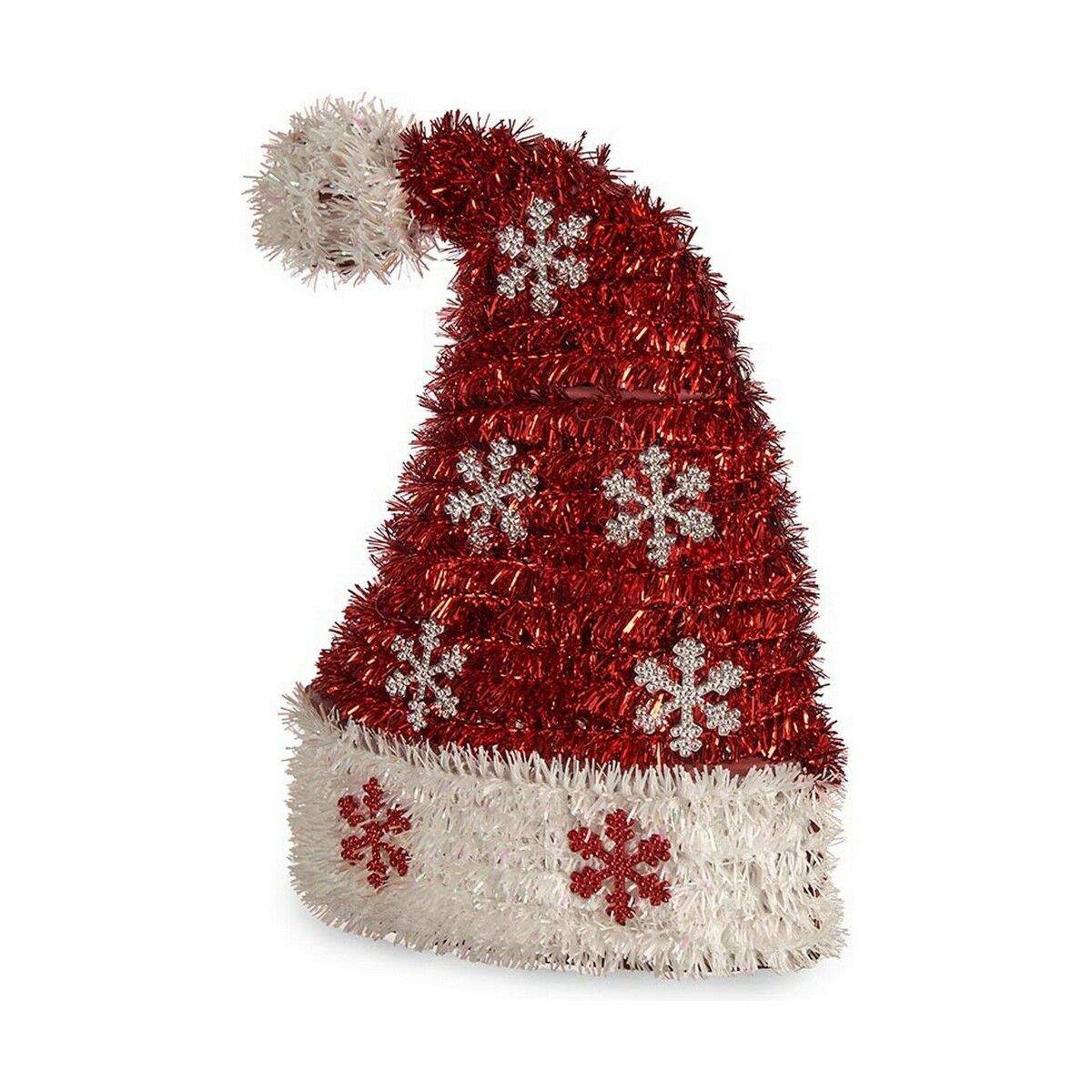 ELITE CASA Tinsel Christmas Hat Figure