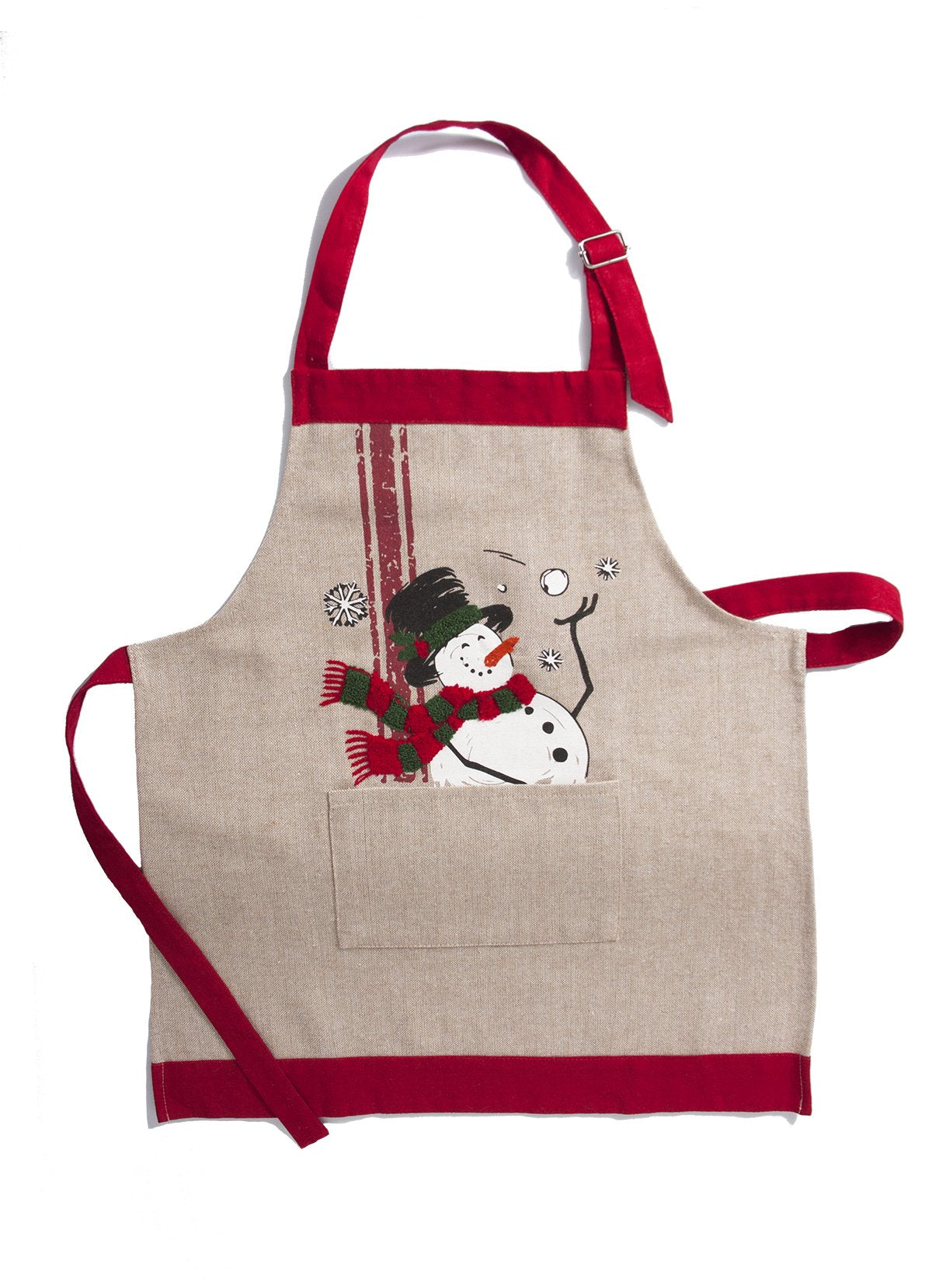 ELITE CASA Frosty Christmas Apron