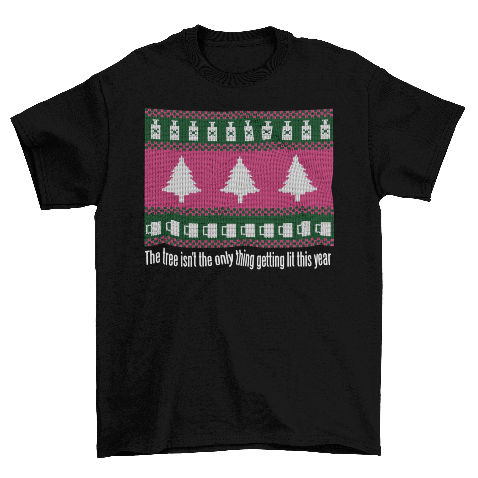 ELITE CASA Christmas Ugly Sweater Tee