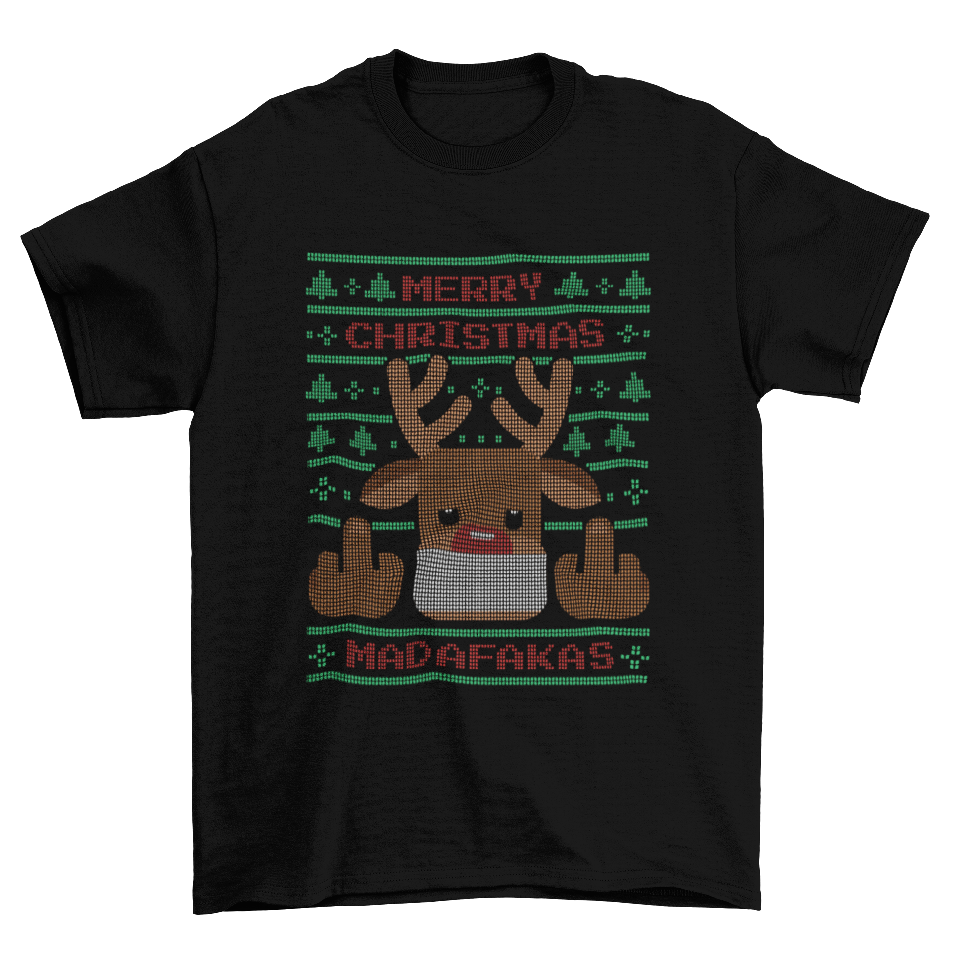 ELITE CASA Ugly Sweater Reindeer Tee
