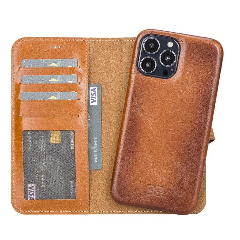 ELITE CASA iPhone 13 Leather Detachable Wallet Case