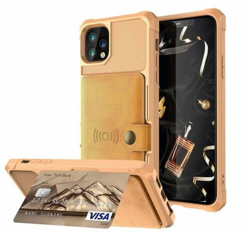 ELITE CASA 360 Magnetic Leather Wallet iPhone Case