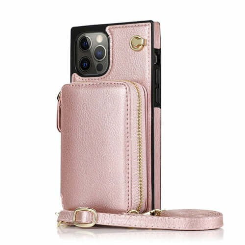 ELITE CASA Zipper Wallet Crossbody Case for iPhone