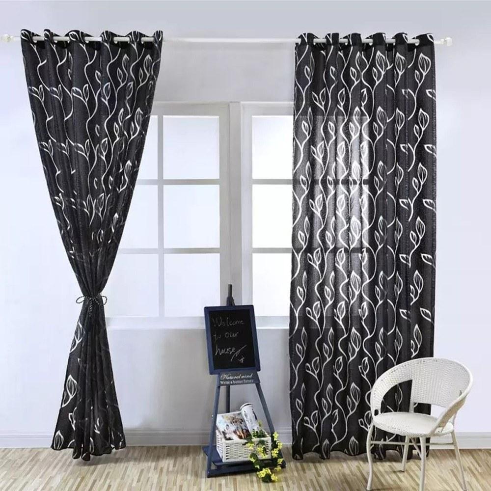 ELITE CASA Semi-Shading Sliding Curtain for Living Room