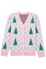 Ella Tree Pattern Cardigan Sweater