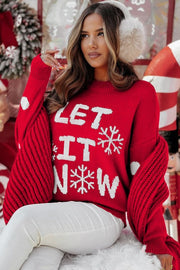 ELITE CASA LET IT SNOW Holiday Sweater