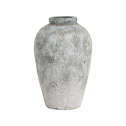 ELITE CASA Aged Stone Tall Ceramic Vase
