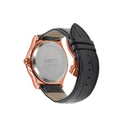 ELITE CASA Conspicious Bling Leather Watch