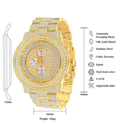 ELITE CASA Comely Hip Hop Metal Watch