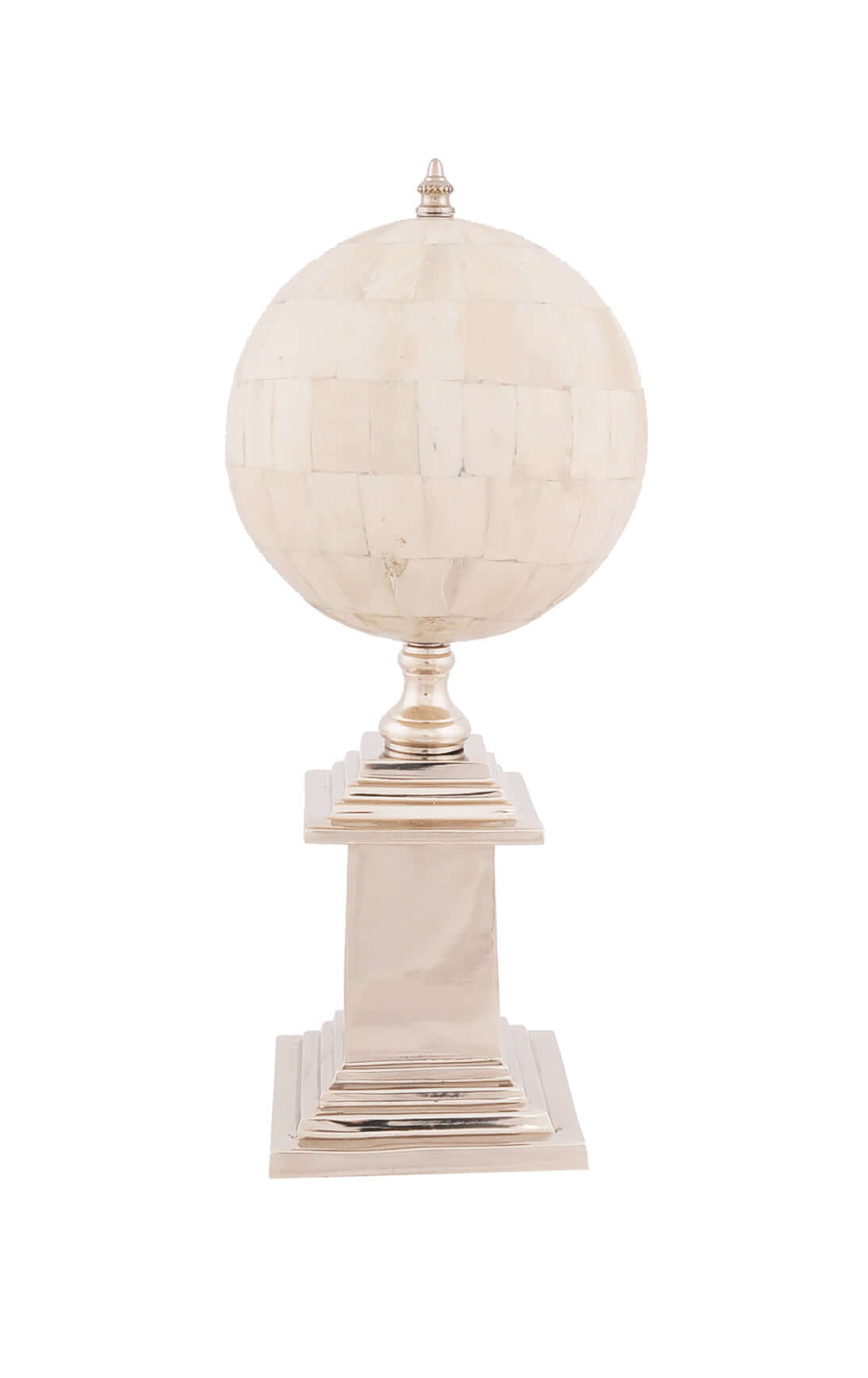 ELITE CASA Bone Globe with Aluminum Base