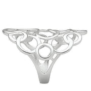 ELITE CASA 3W170 Rhodium Brass Minimalist Ring