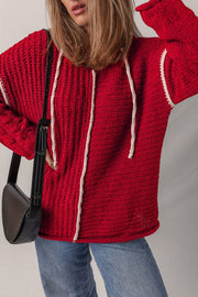 Olivia Knit Drawstring Hooded Sweater