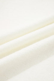 Embroidered Flower Ribbed Loose Sweater