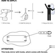 ELITE CASA Irregular Asymmetrical Wall Mirror