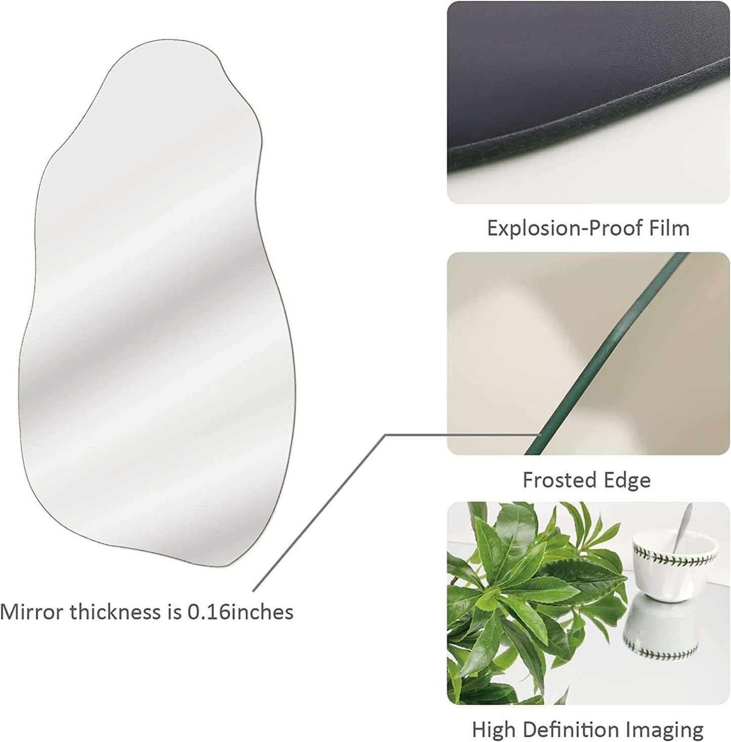 ELITE CASA Irregular Asymmetrical Wall Mirror