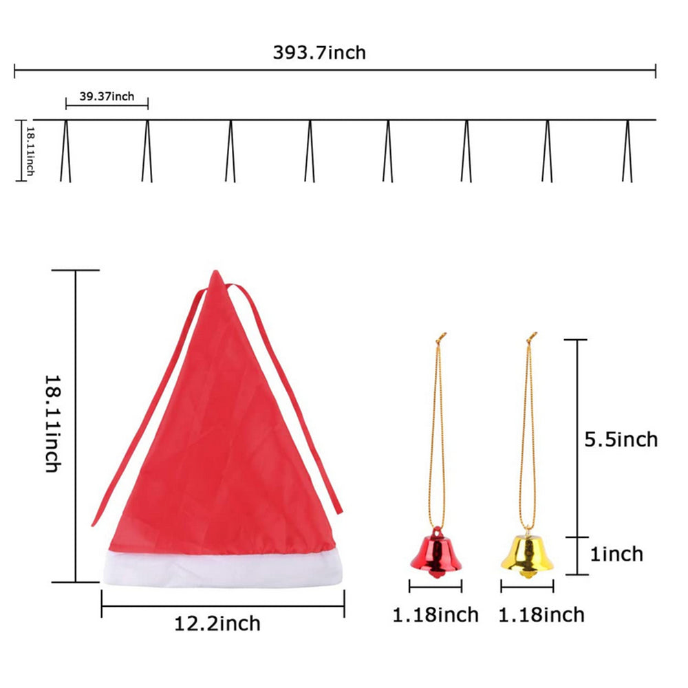 ELITE CASA Glowing Christmas Hat Lights