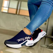 ELITE CASA Casual breathable wedge walking sneakers for stylish comfort and support.