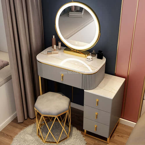 ELITE CASA Makeup Dressing Table Set