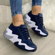 ELITE CASA Thick Sole Canvas Summer Sneakers