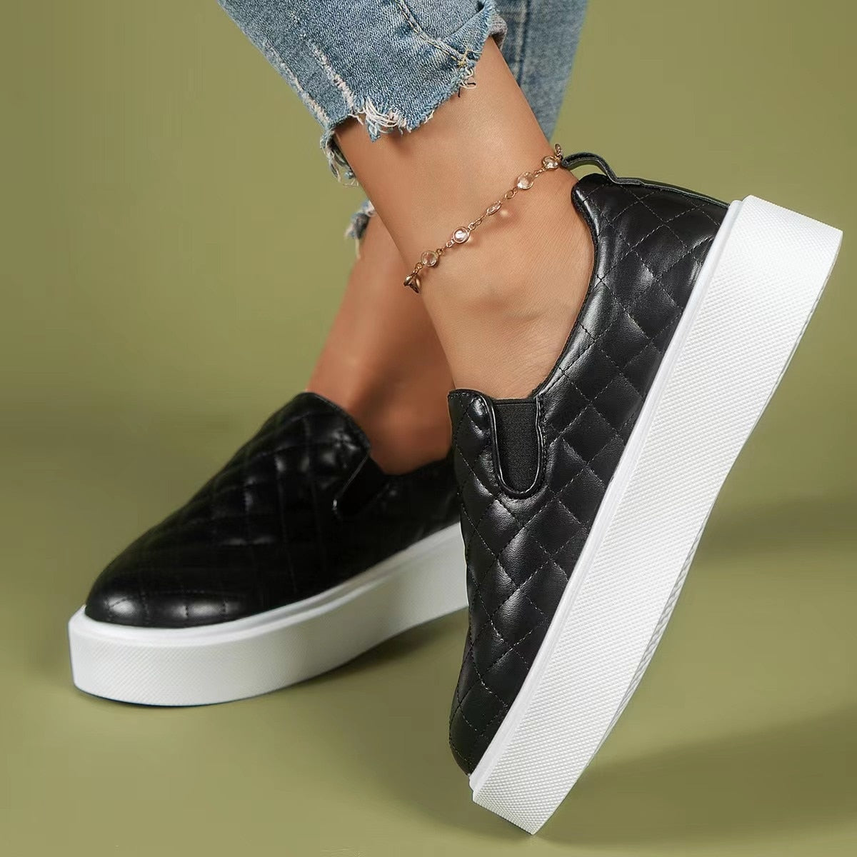 ELITE CASA Slip-On Lightweight Platform Loafers