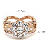 ELITE CASA TS586 Rose Gold Sterling Silver Ring