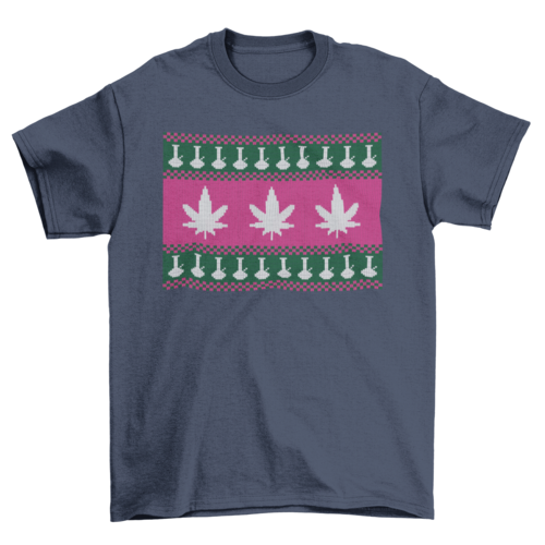 ELITE CASA Weed Bong Ugly Sweater Tee