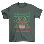 ELITE CASA Ugly Sweater Reindeer Tee