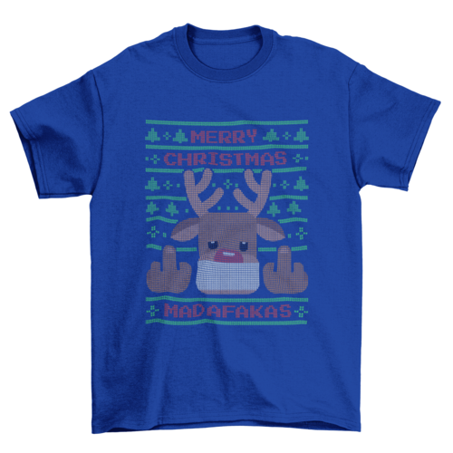 ELITE CASA Ugly Sweater Reindeer Tee