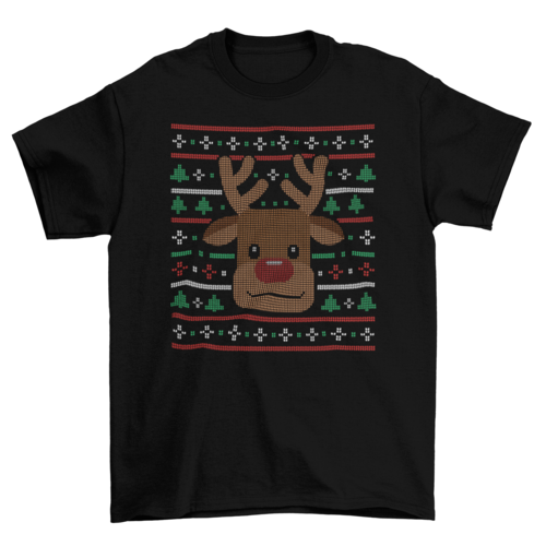 ELITE CASA Reindeer Ugly Sweater T-Shirt