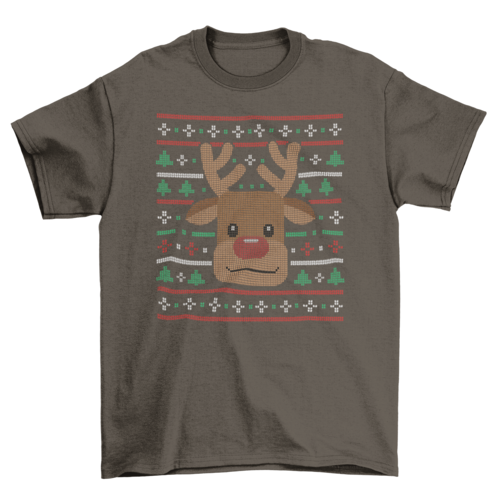 ELITE CASA Reindeer Ugly Sweater T-Shirt