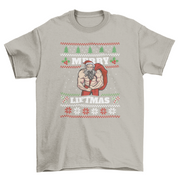 ELITE CASA Muscular Santa Claus Ugly Tee