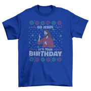 ELITE CASA Jesus Birthday Ugly Sweater Tee