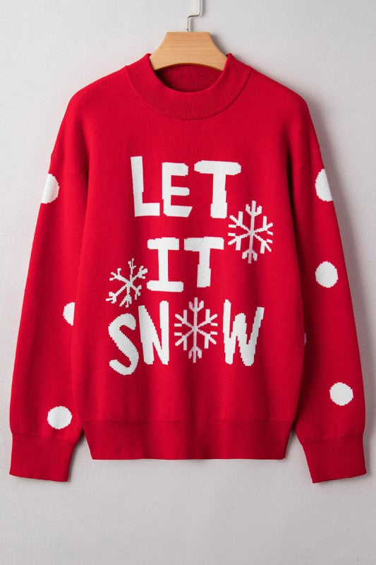 ELITE CASA LET IT SNOW Holiday Sweater