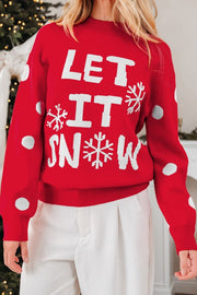 ELITE CASA LET IT SNOW Holiday Sweater