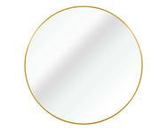 ELITE CASA 24" Gold Metal Round Bathroom Mirror