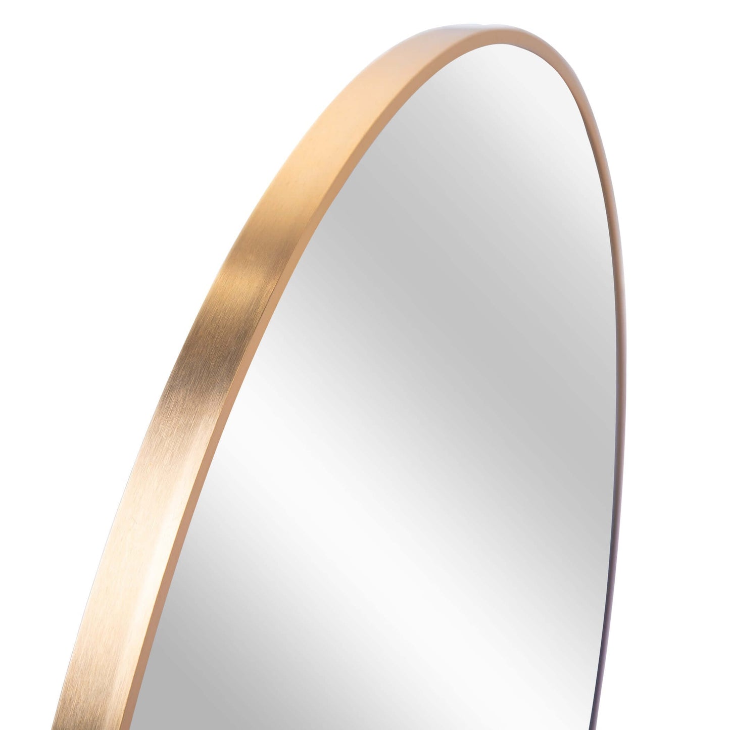ELITE CASA 24" Gold Metal Round Bathroom Mirror