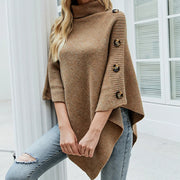 ELITE CASA Women’s Turtleneck Poncho