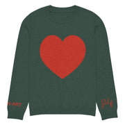 ELITE CASA Heart Knitted Crew Neck Sweater