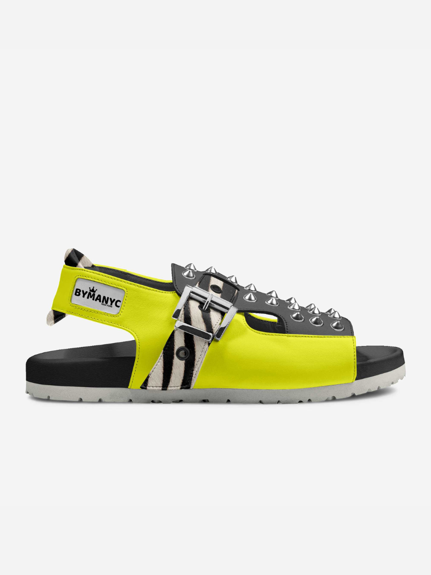 ELITE CASA BYMANYC® Madison Avenue Run Eco Shoes in bright yellow with stylish design details.