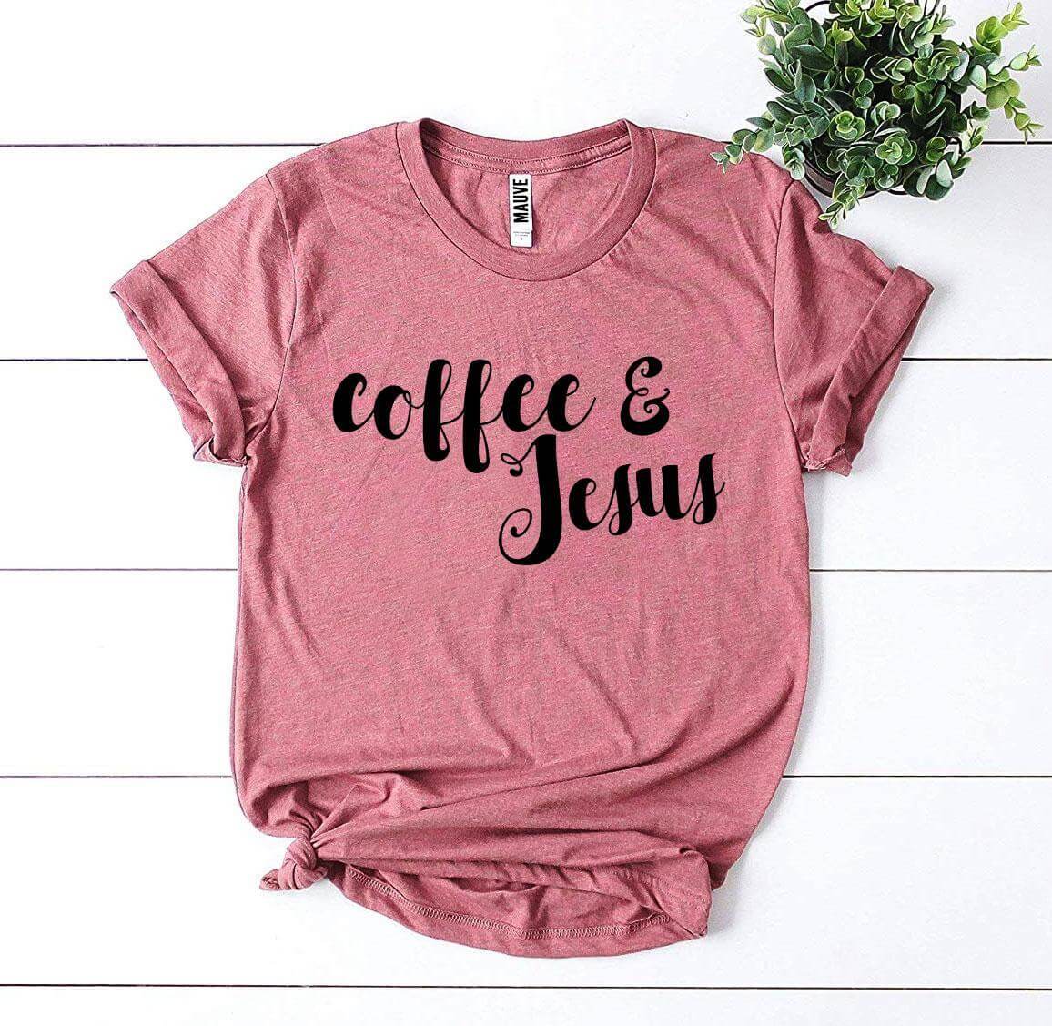 ELITE CASA Coffee And Jesus T-shirt Image