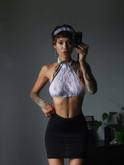 ELITE CASA Sexy French Maid Costume Lingerie Set