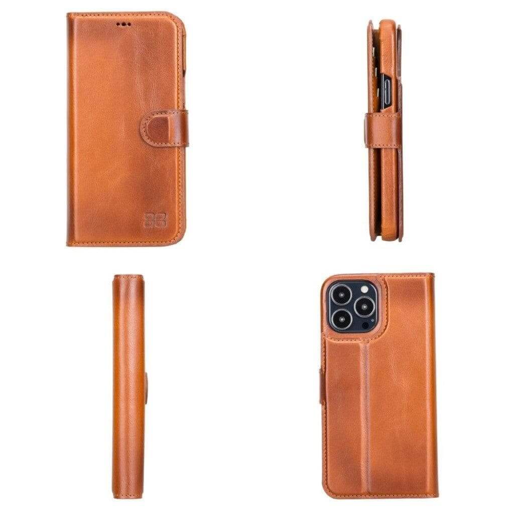 ELITE CASA iPhone 13 Leather Detachable Wallet Case