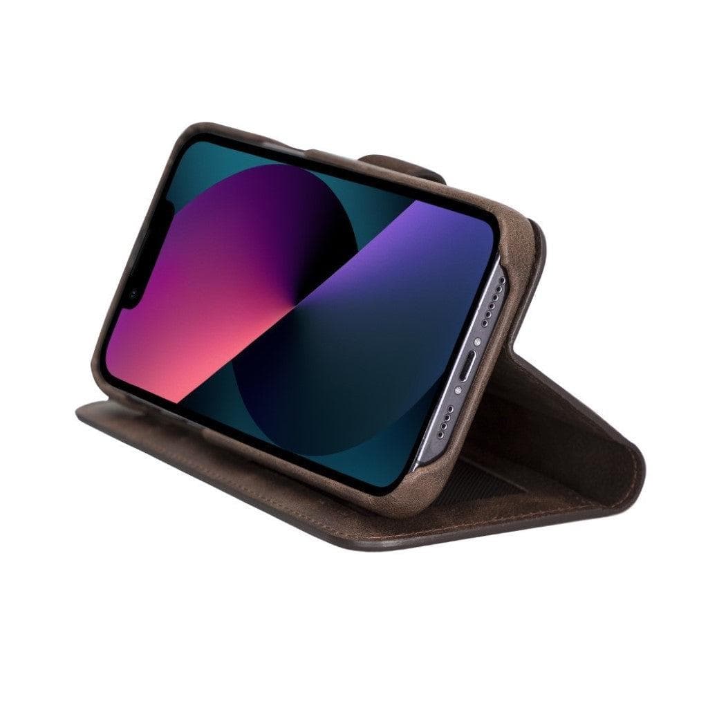 ELITE CASA iPhone 13 Leather Detachable Wallet Case