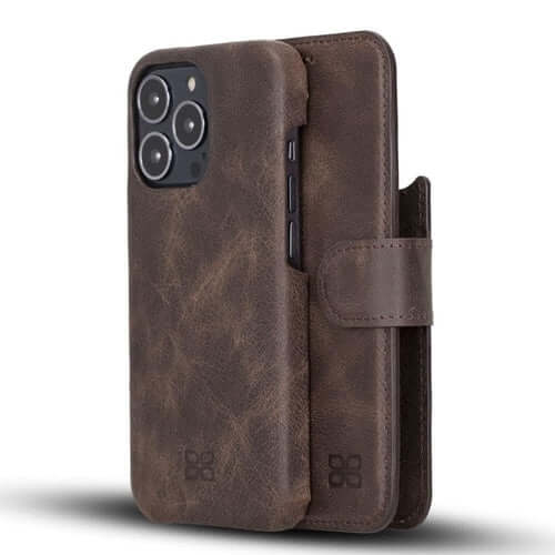 ELITE CASA iPhone 13 Leather Detachable Wallet Case