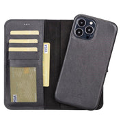 ELITE CASA iPhone 13 Leather Detachable Wallet Case
