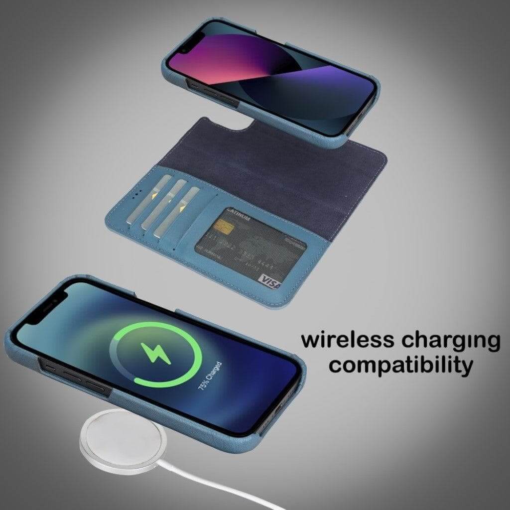 ELITE CASA iPhone 13 Leather Detachable Wallet Case