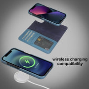 ELITE CASA iPhone 13 Leather Detachable Wallet Case