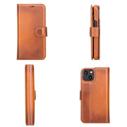 ELITE CASA iPhone 13 Leather Detachable Wallet Case